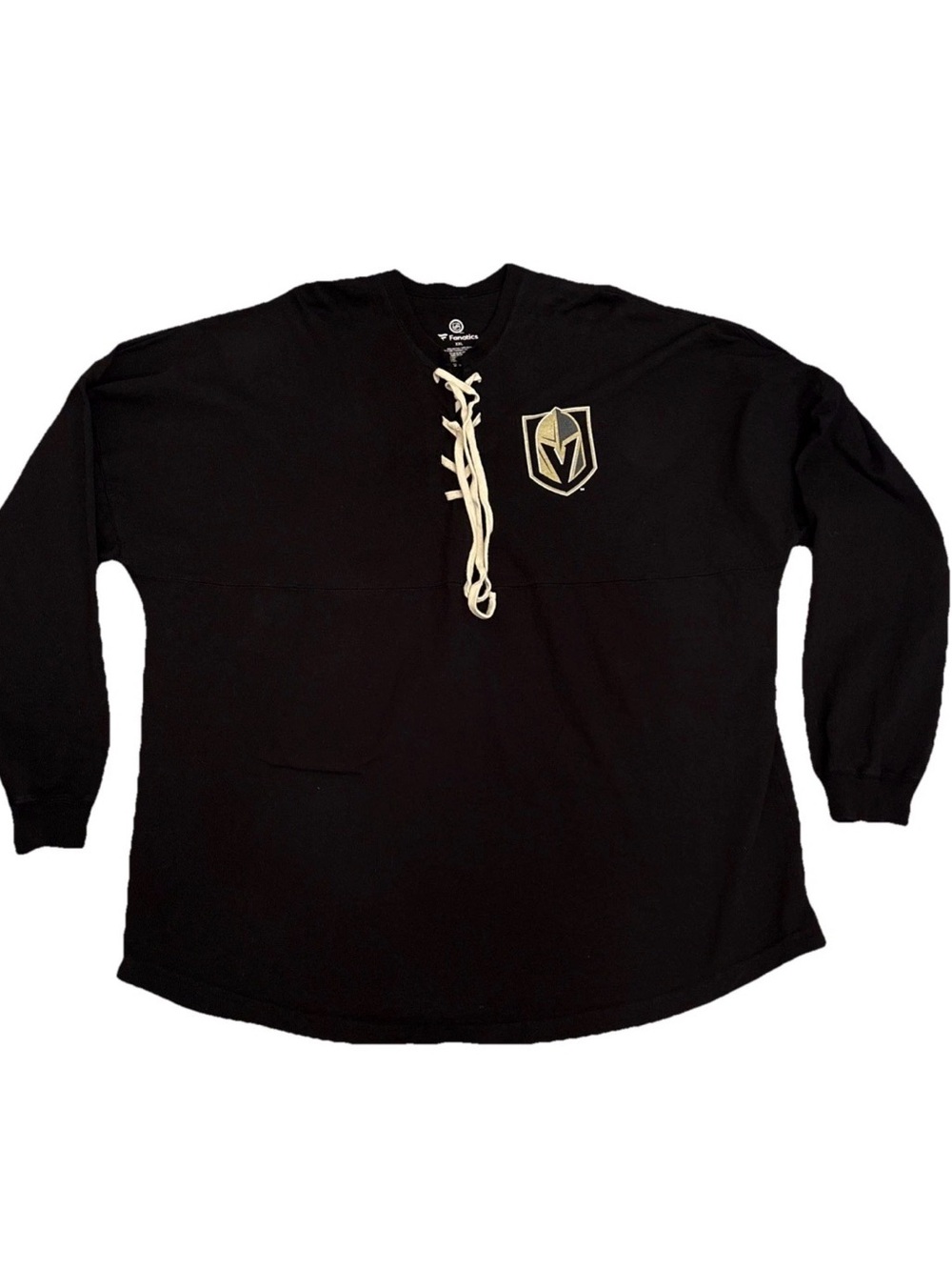 Fanatics Vegas Golden Knights NHL Sweatshirt Black Lace Up Hockey Shirt
